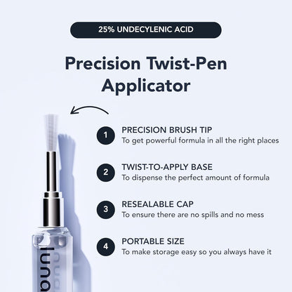lunavia™ Antifungal Pen - 25% Undecylenic Acid-3-PackTwist Pen(9ML Volume)