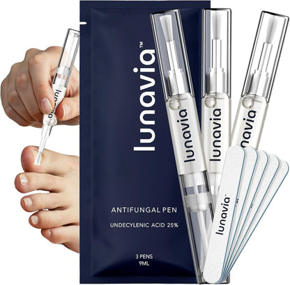 lunavia™ Antifungal Pen - 25% Undecylenic Acid-3-PackTwist Pen(9ML Volume)